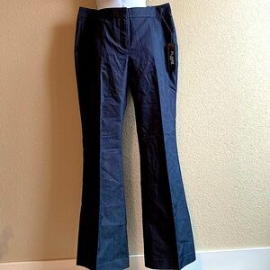 Mid rise, flare legged slack pants